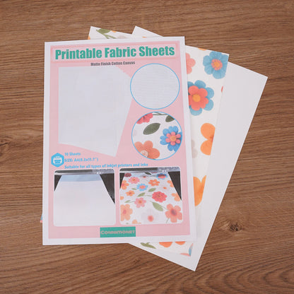 Printable Cotton Canvas Fabric Sheets for Inkjet Printers