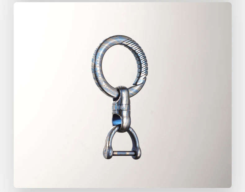 360° Rotating Titanium Keychain Clip