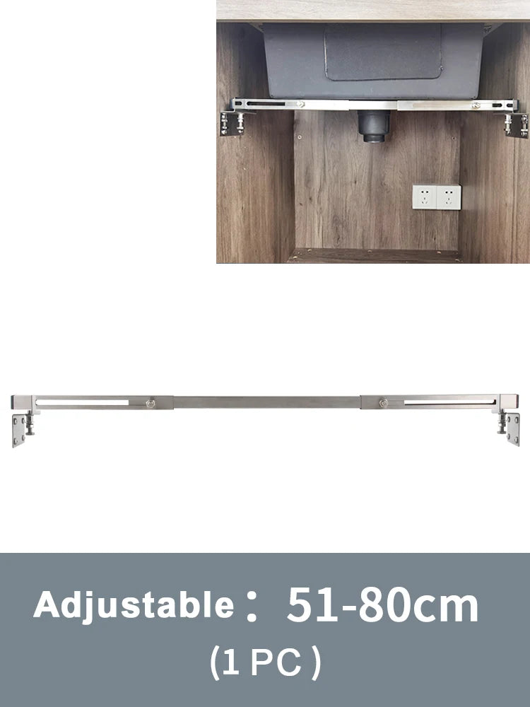 Adjustable Stainless Steel Undermount Sink Support Bar (1 Piece)