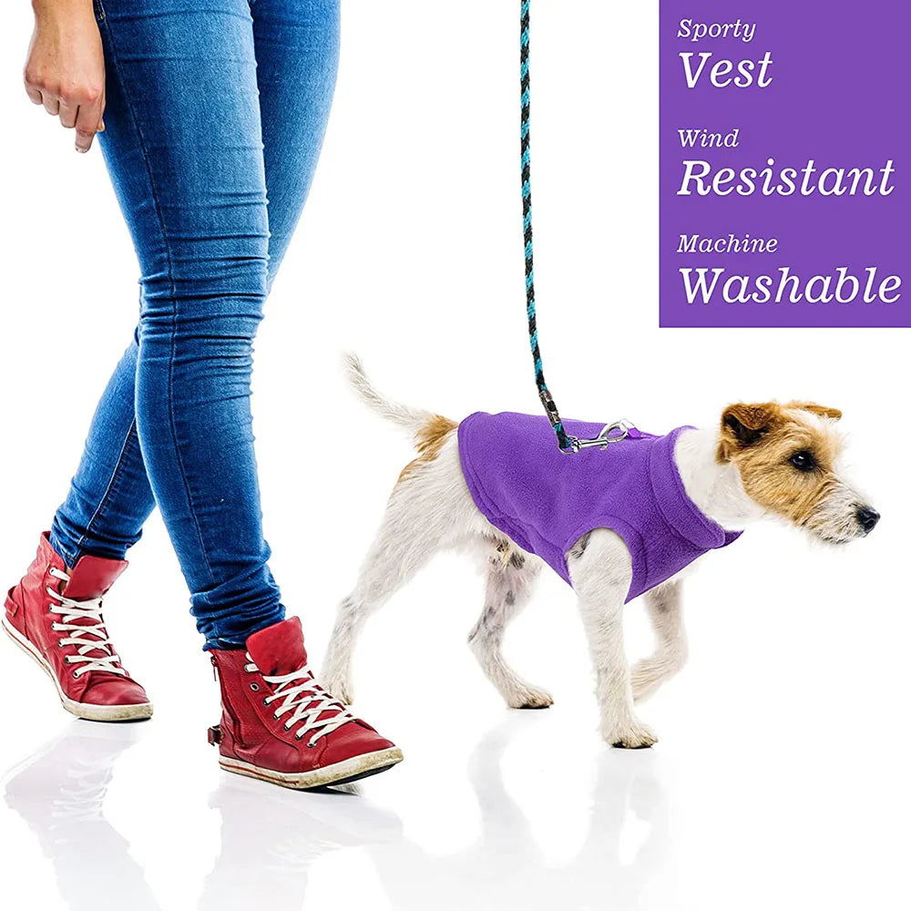 Fleece Dog Vest Jacket