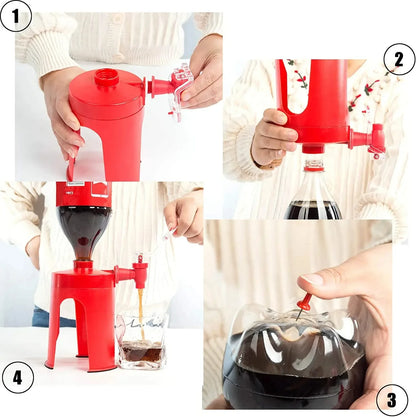 Inverted Soda & Beverage Bottle Dispenser
