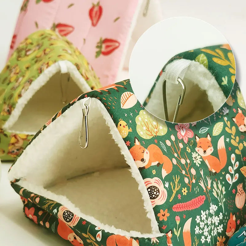 Warm Triangular Pet Bird & Small Animal Sleeping Nest
