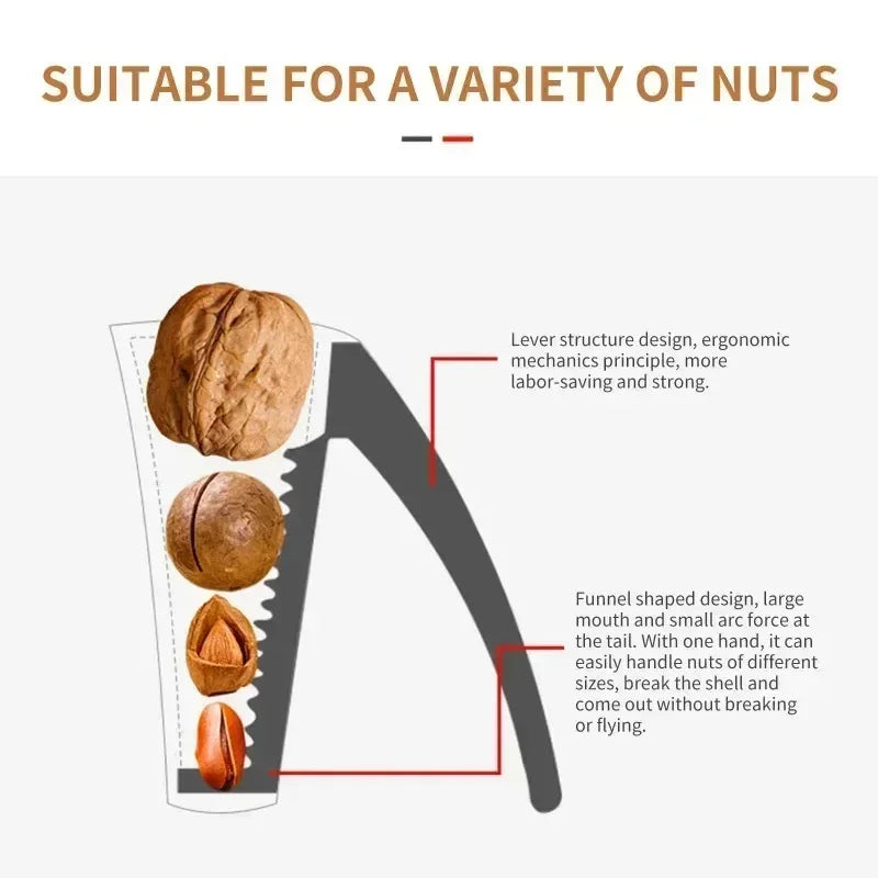 Multifunctional Nut Opener Clip