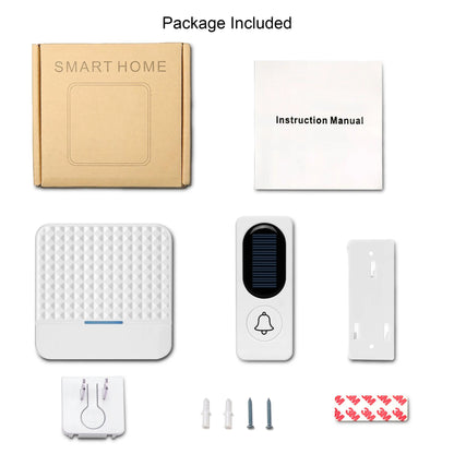 Solar Powered Wireless Doorbell Kit