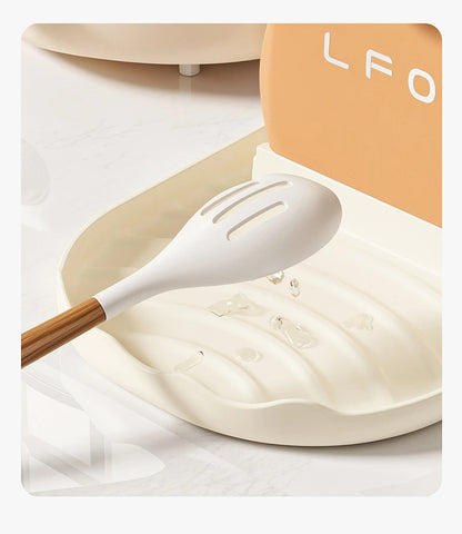 Bear Kitchen Pot Lid & Utensil Holder
