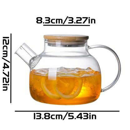 Large Capacity Heat-Resistant Glass Teapot