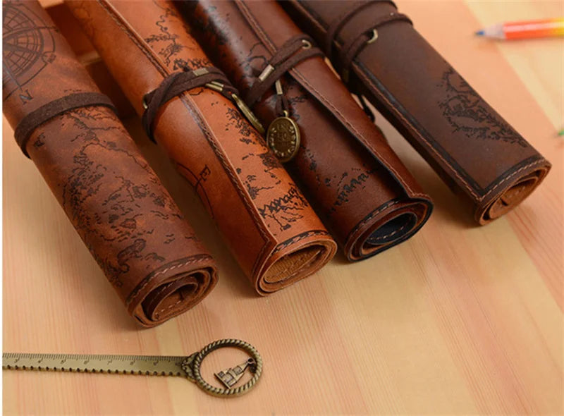 Vintage Retro Treasure Map Pencil Cases