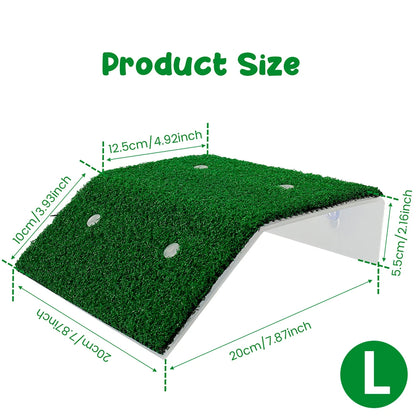 Turtle Basking Platform with Grass Ramp