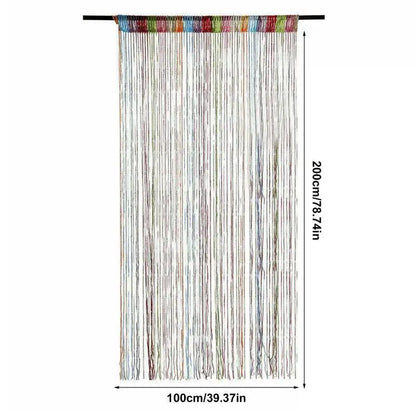 Polyester Tassel Beaded Door Curtain for Windows & Doorways