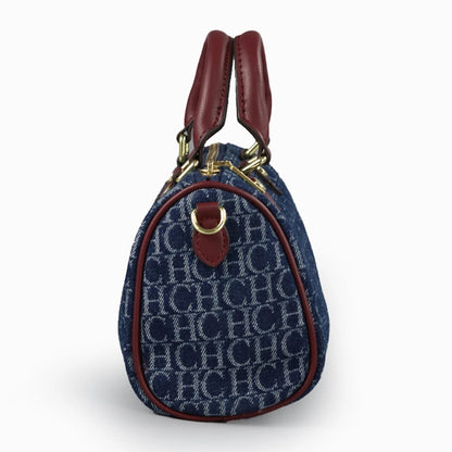 Vintage Monogram Crossbody Handbag for Women