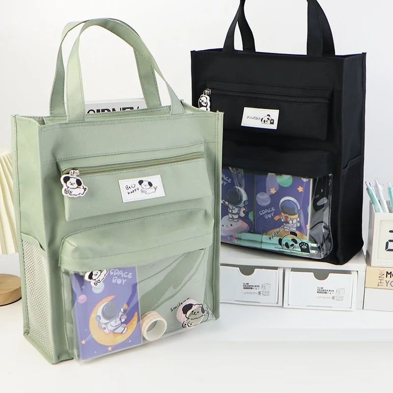 Portable Student Document & Book Tote Bag