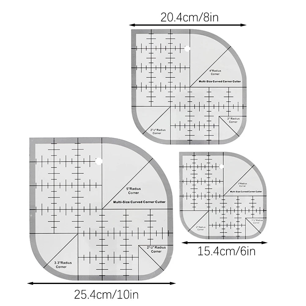 Curved Corner Quilting Ruler