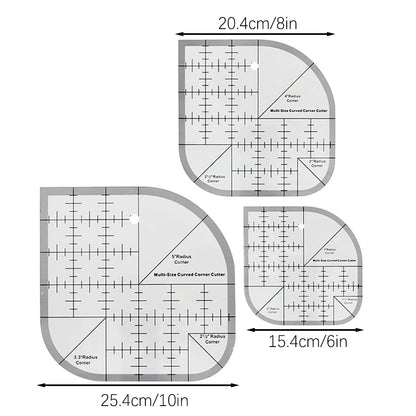 Curved Corner Quilting Ruler