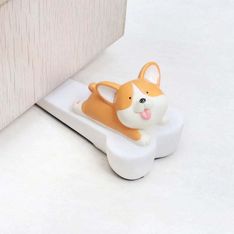 Cute Cartoon Silicone Figure Door Stopper Safety Protector