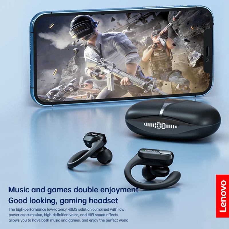 Lenovo XT80 Bluetooth 5.3 Sports Earbuds with Charging Case