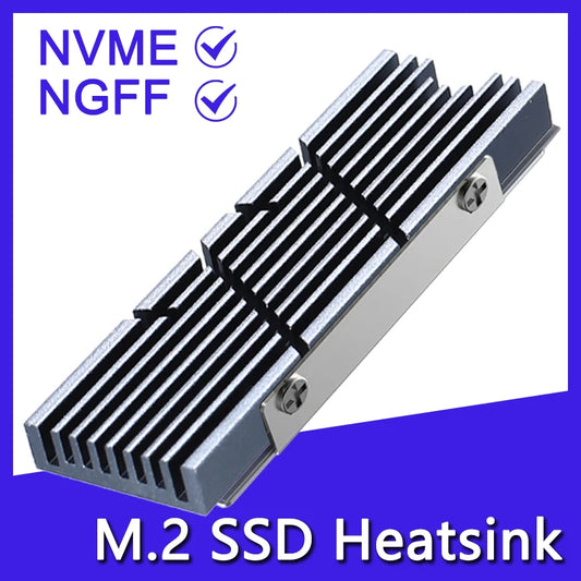 Aluminum M.2 SSD Cooler for NVMe NGFF 2280 SSDs – Thermal Cooling Heatsink