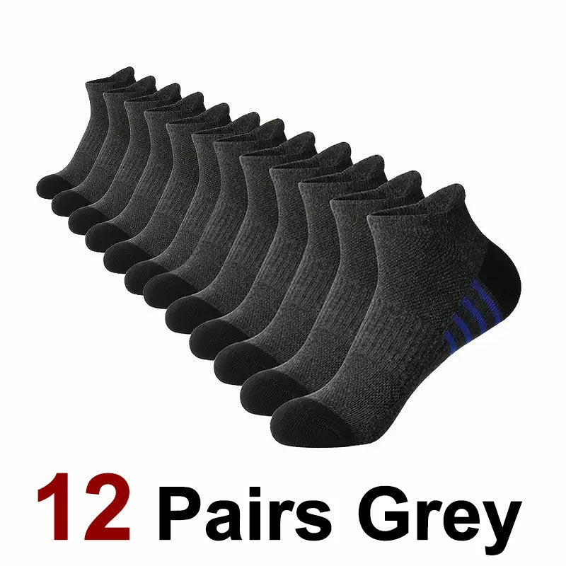 Men’s Breathable Mesh Sports Socks 6 Pairs