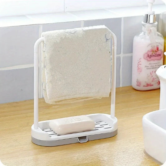 Kitchen Towel & Sponge Storage Rack