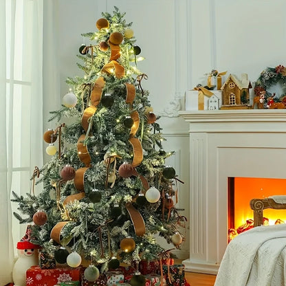 15-Piece Velvet Christmas Bauble Set