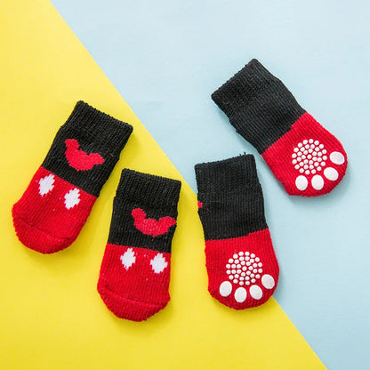 Warm Anti-Slip Knit Socks for Dogs