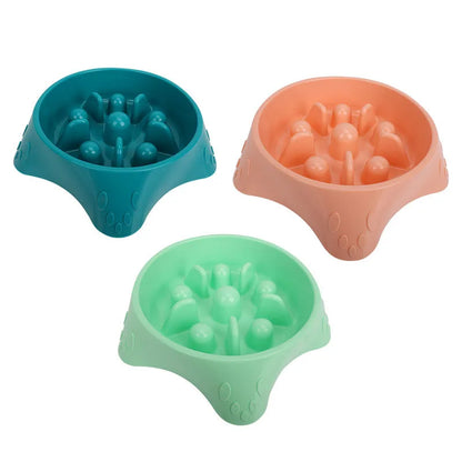 Dog Slow Feeder Bowl Anti-Choking Puzzle Food Dish