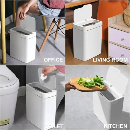 Smart Bathroom Trash Can 15L