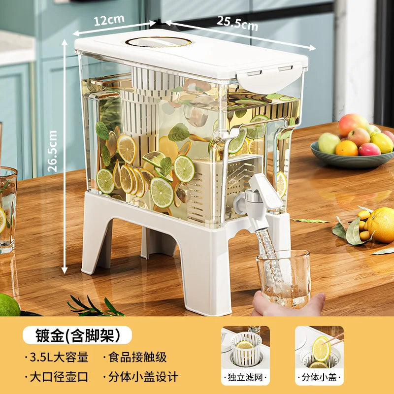 3.5L Refrigerator Water Pitcher with Faucet