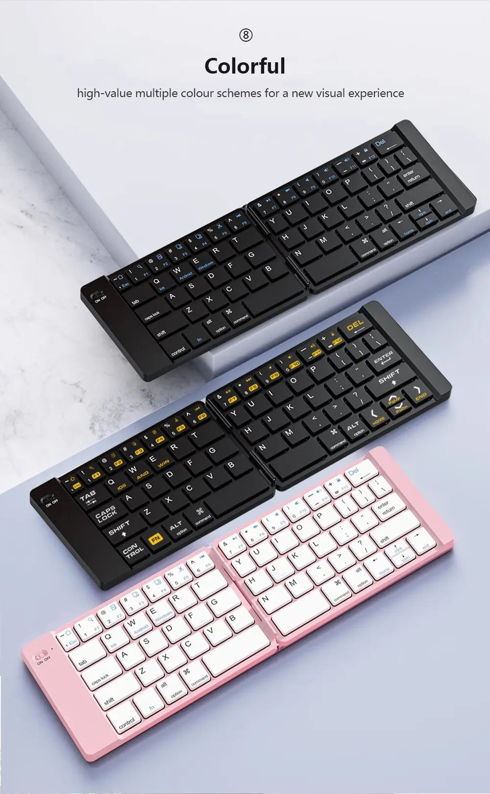 Mini Foldable Bluetooth Keyboard