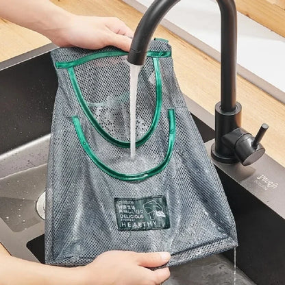 Reusable Hanging Mesh Storage Bag for Fruits & Vegetables