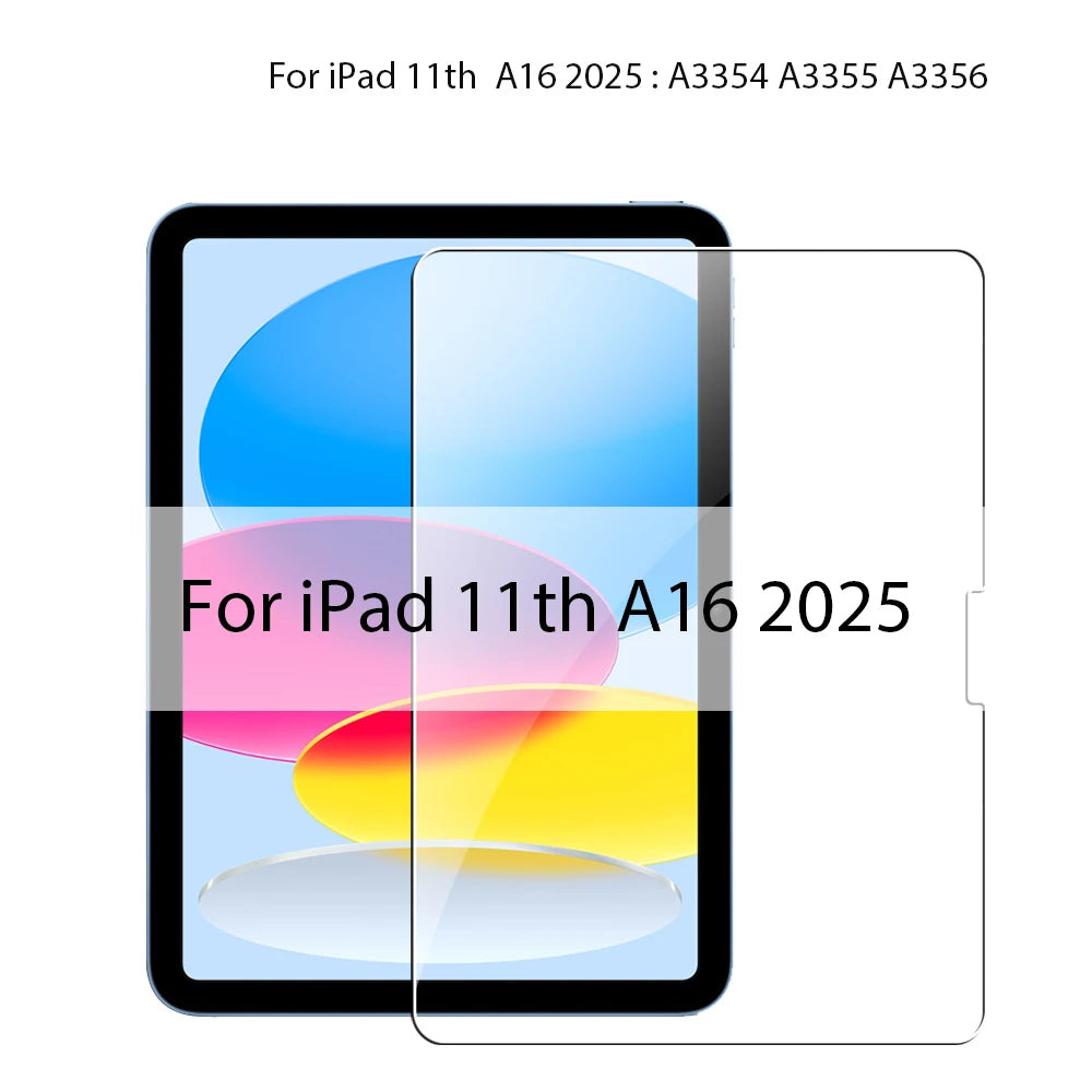 Tempered Glass Screen Protector for iPad Pro, Air, Mini & Standard iPad