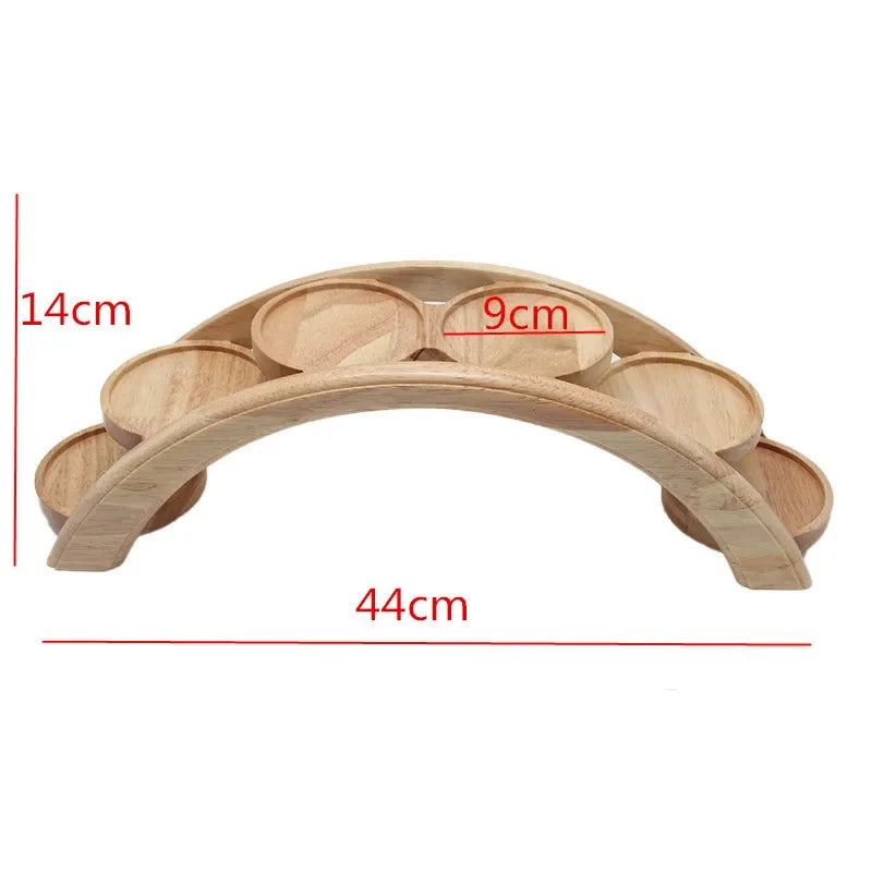 Wooden Sushi Bridge Serving Plate