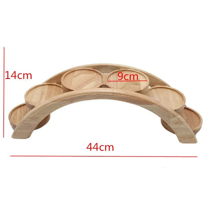 Wooden Sushi Bridge Serving Plate