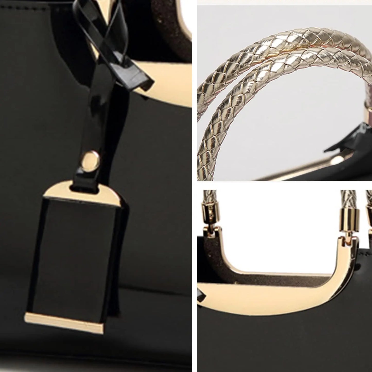Patent Leather Evening Shoulder Bag
