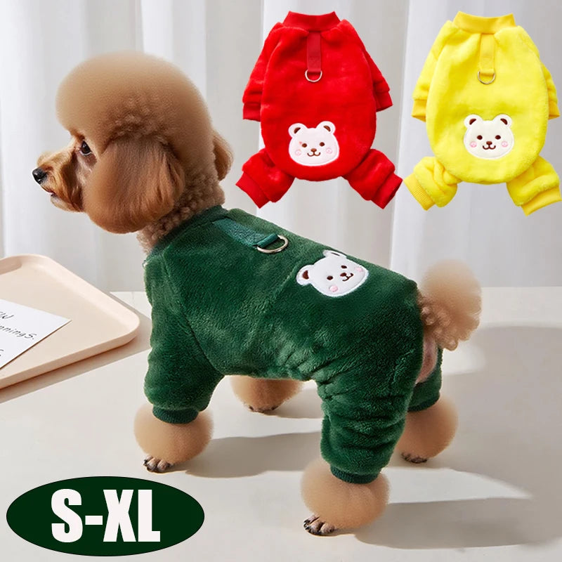 Soft Flannel Dog Jumpsuit