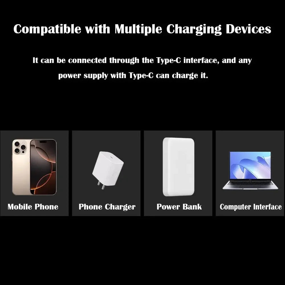Mini USB-C LED Keychain Flashlight