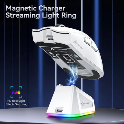 Ultra-Light RGB Gaming Mouse with PAW3311 Sensor & Magnetic Charging