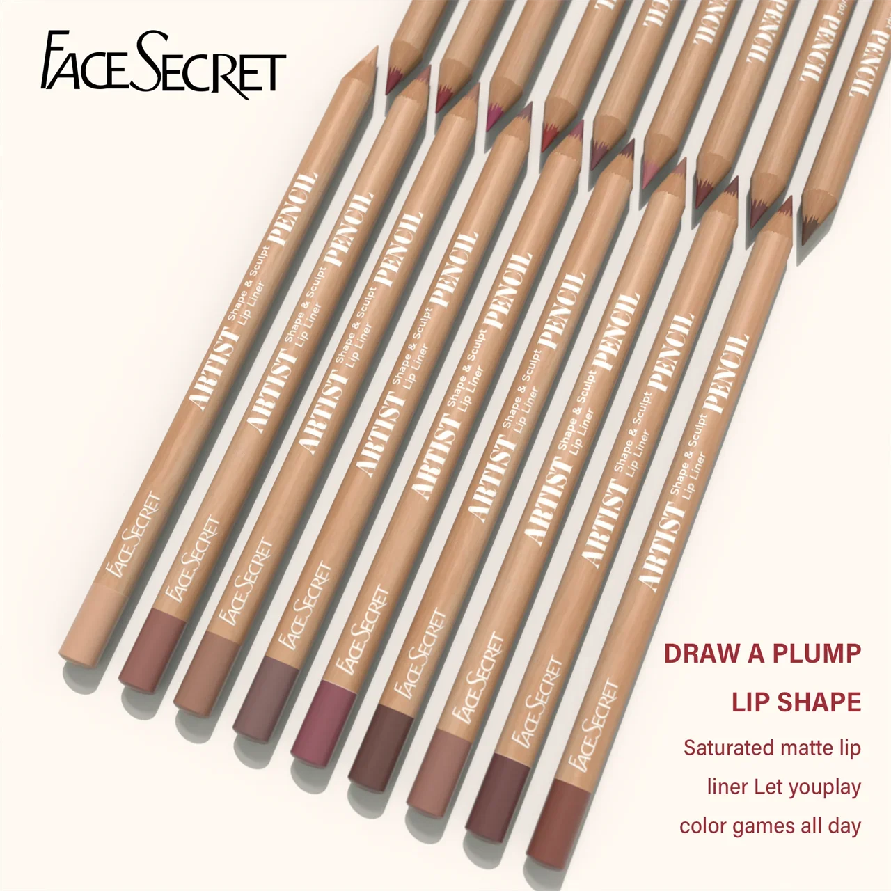 18 Color Lip Liner Pencil Set