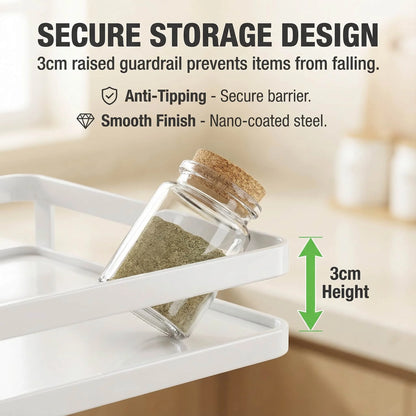 Wall-Mounted Kitchen Storage Shelf