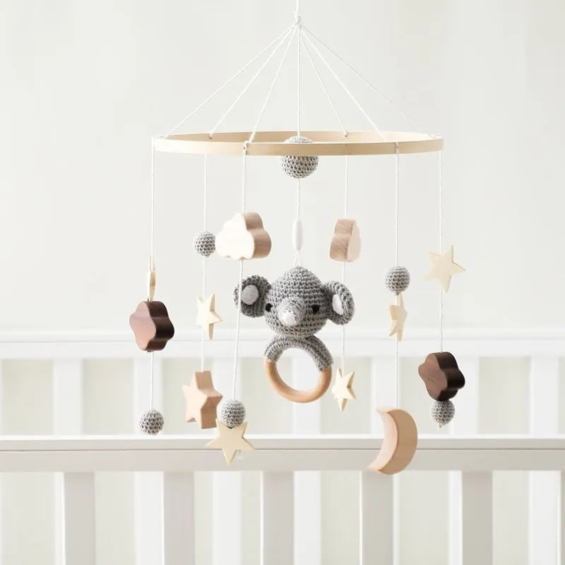 Wooden Baby Crib Mobile