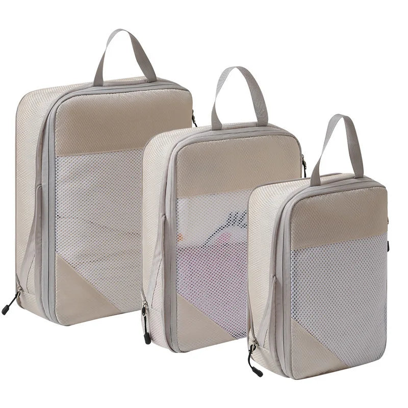 Travel Packing Cubes Compression Organizer Set