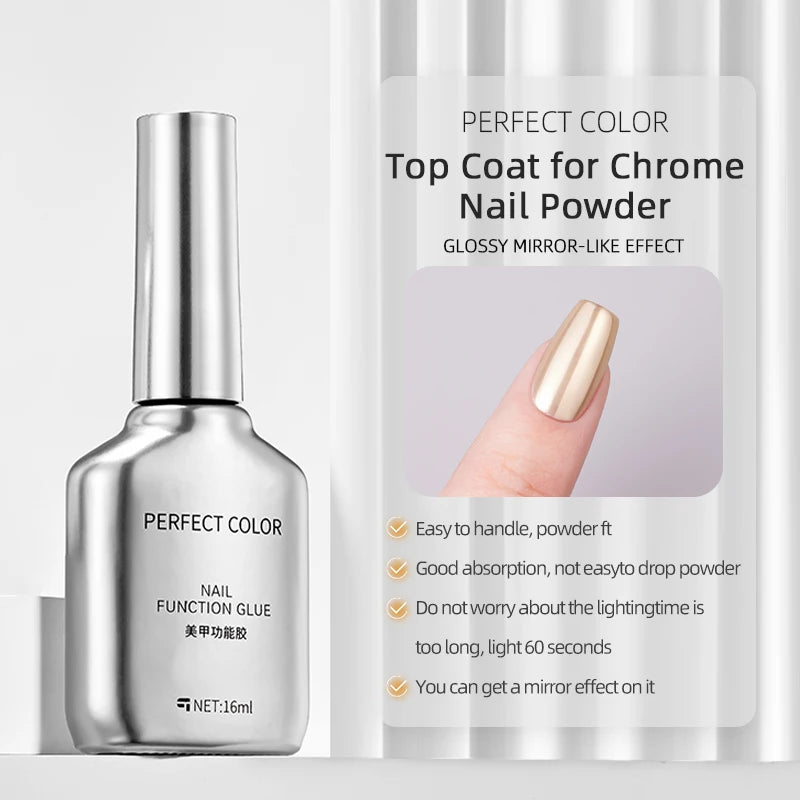 PERFECT COLOR No Wipe Gel Base & Top Coat Set