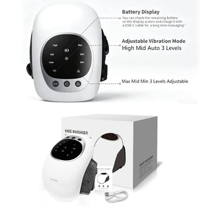 Portable 3-in-1 Knee Massager with Vibration Therapy