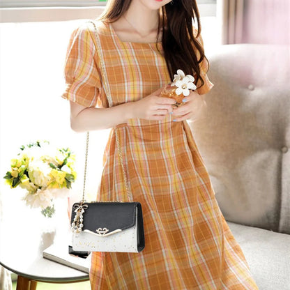 Elegant PU Leather Tassel Crossbody Messenger Bag