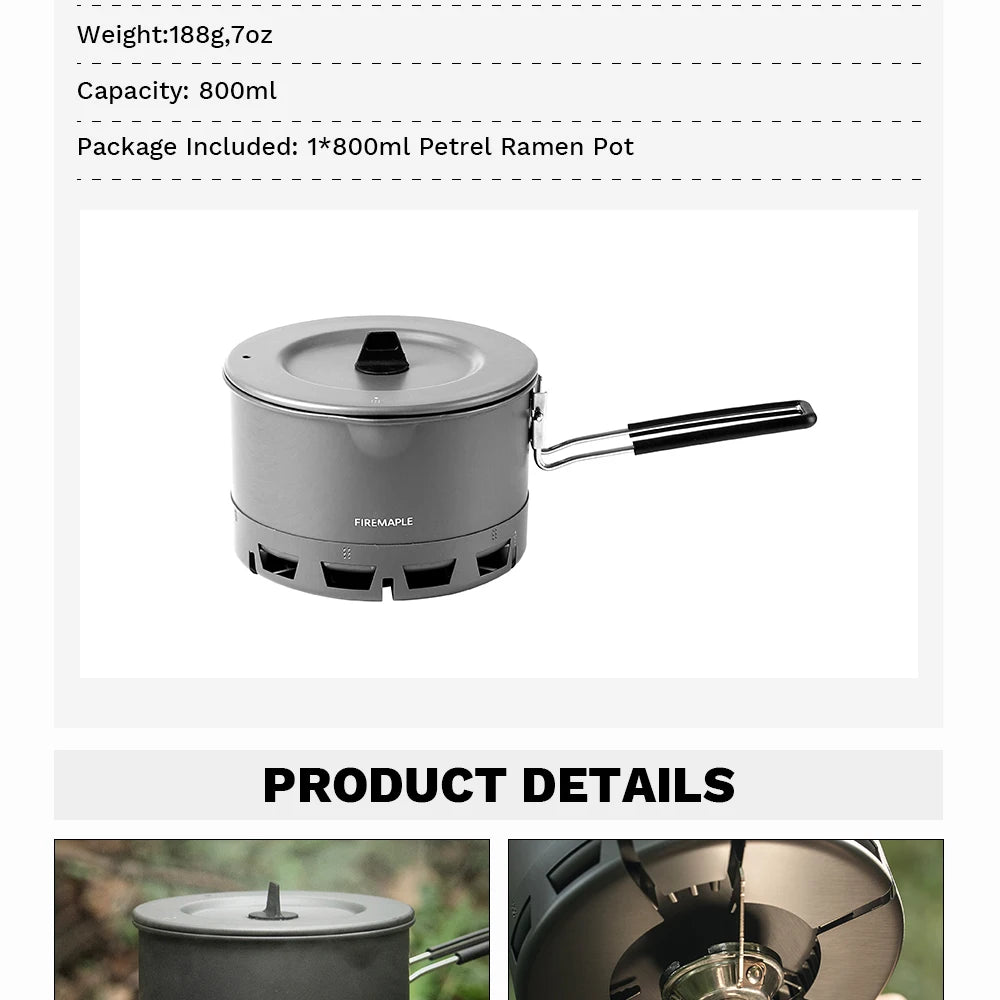 Fire-Maple Petrel Ultralight Camping Pot 800ml