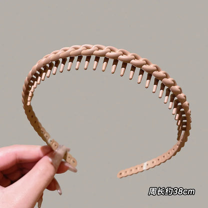 Multicolor Wave Toothed Frosted Hairband