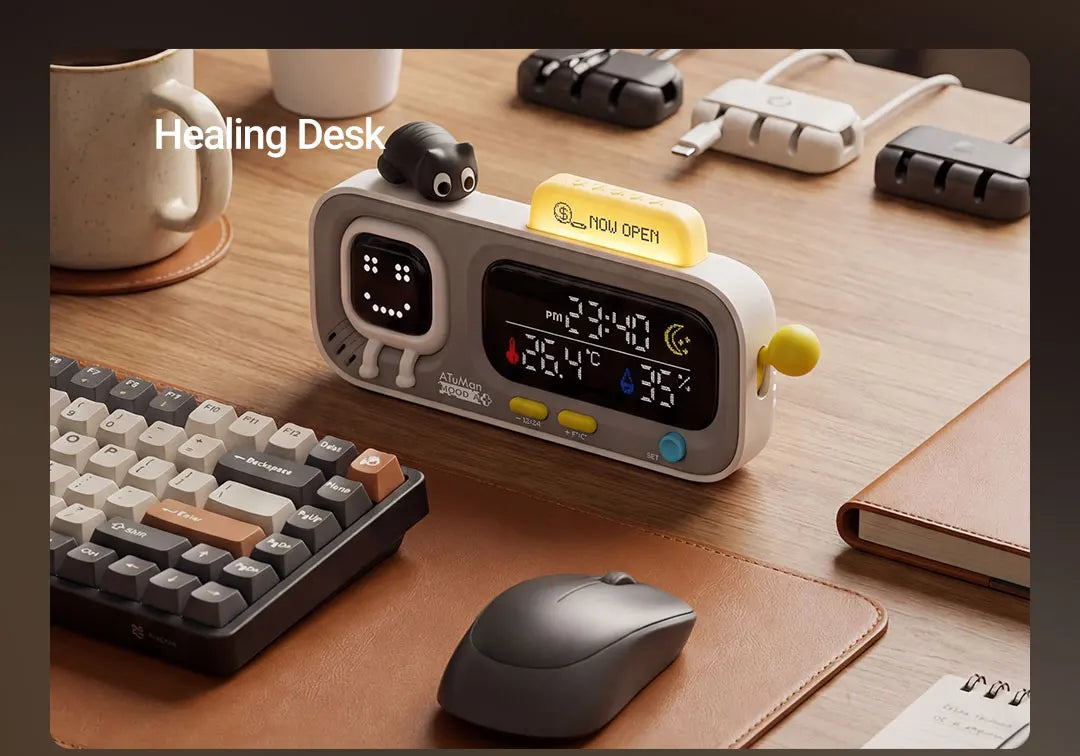 Smart Temperature & Humidity Desk Clock