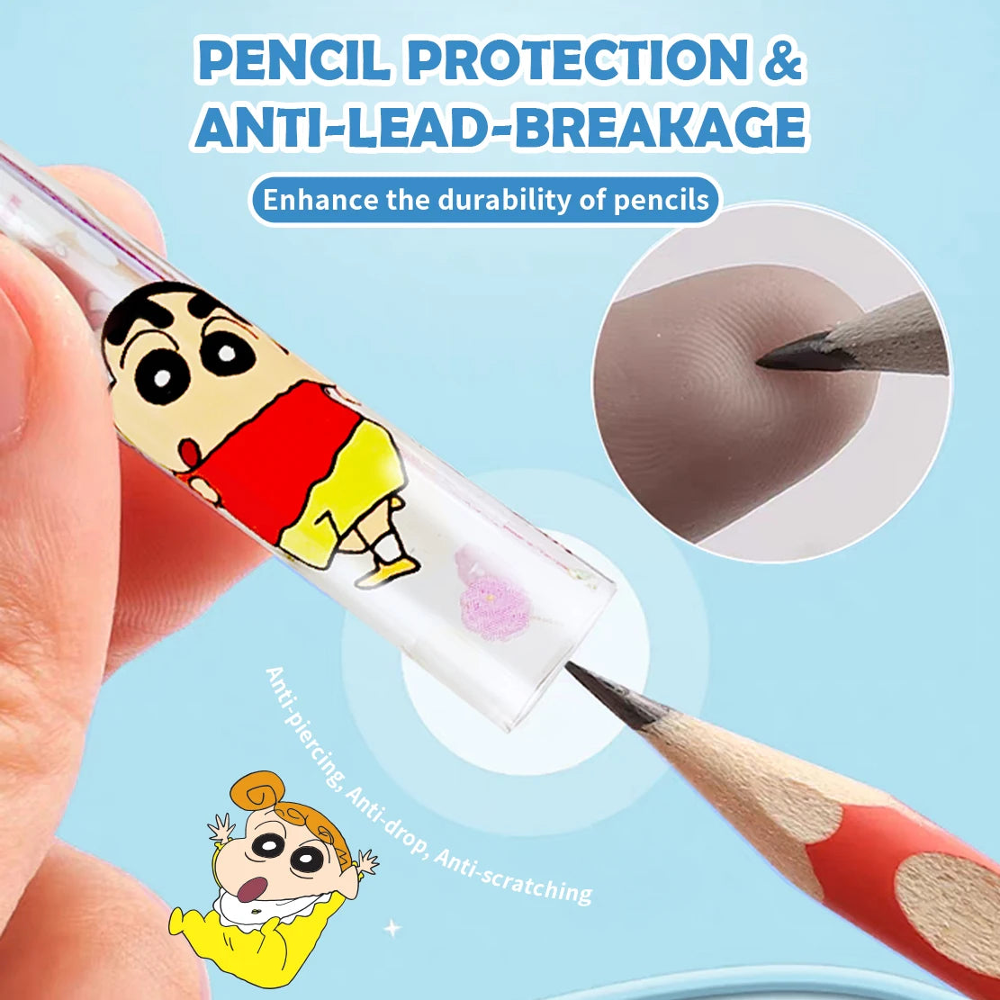 Crayon Shin-Chan 3D Pencil Cap Set