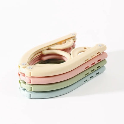 Portable Folding Travel Hanger with Sock Clips