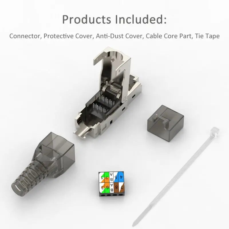 CAT6A CAT7 Shielded RJ45 Ethernet Plug