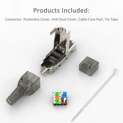 CAT6A CAT7 Shielded RJ45 Ethernet Plug